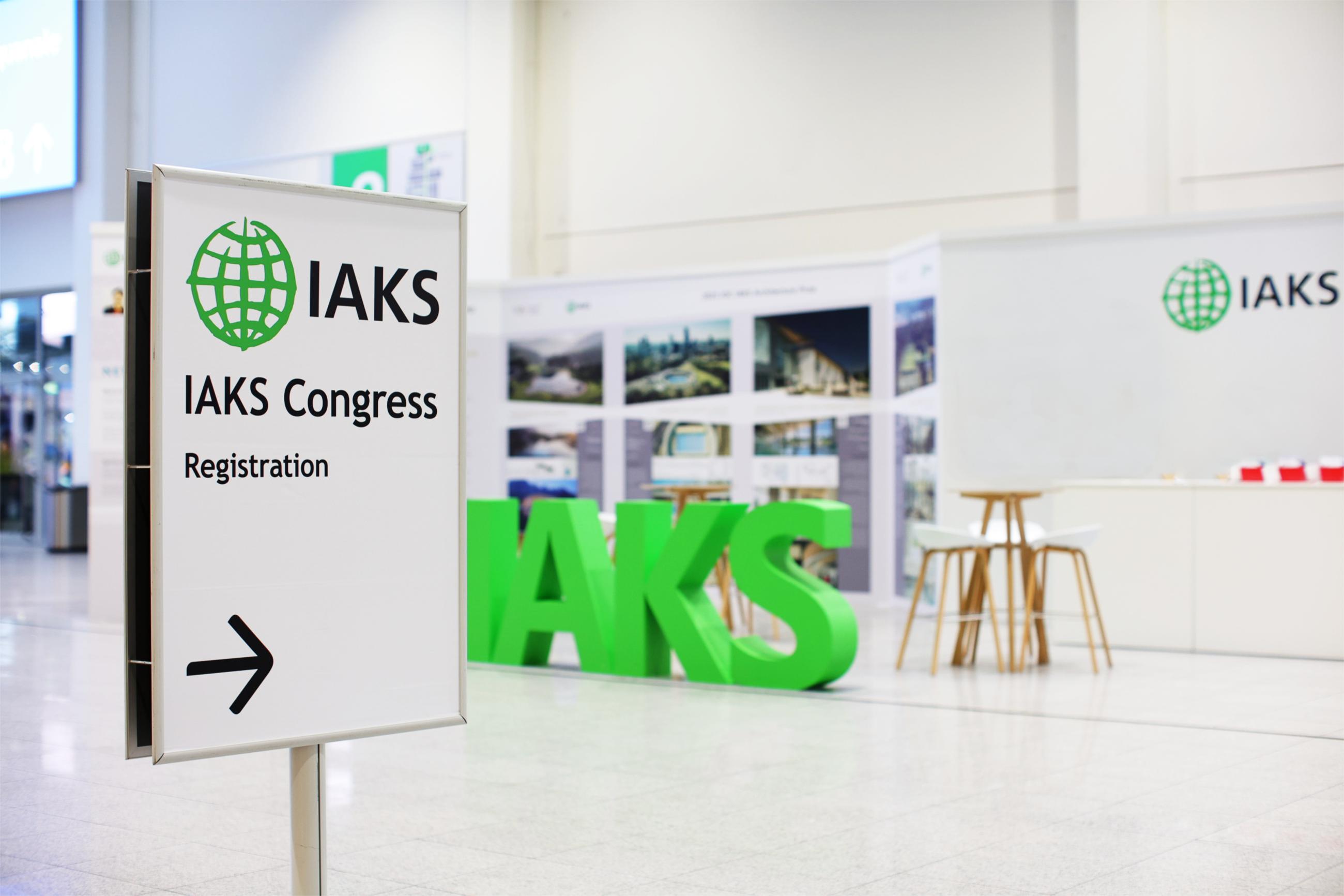 Reception desk at the 29th IAKS congress