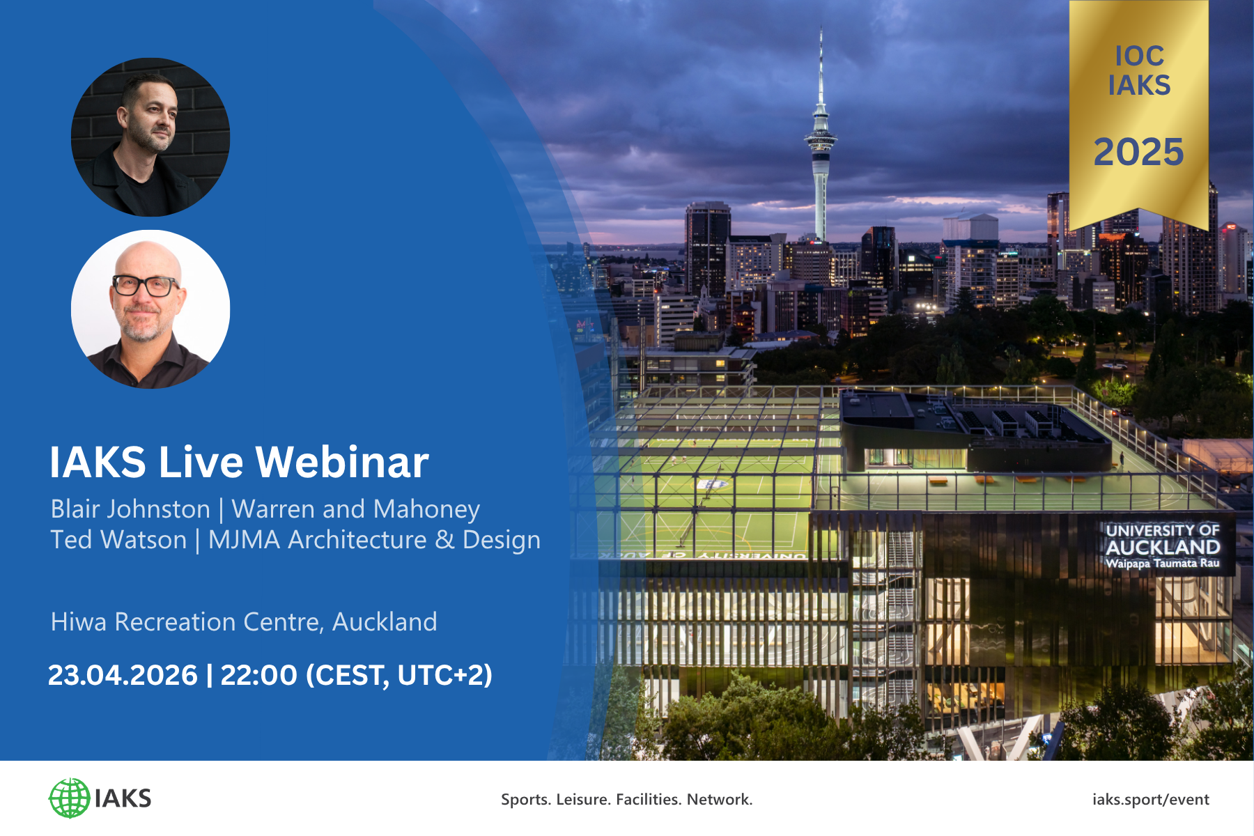 IAKS Webinar Promo Banner