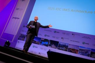 Presenter at the 2025 IAKS architecture prize gala