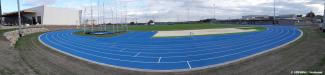 LA Arena Eisenstadt Strabag Neubauer, Leichtathletik, blaue Laufbahn